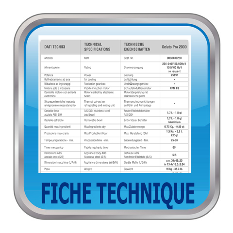 FICHE TECHNIQUE